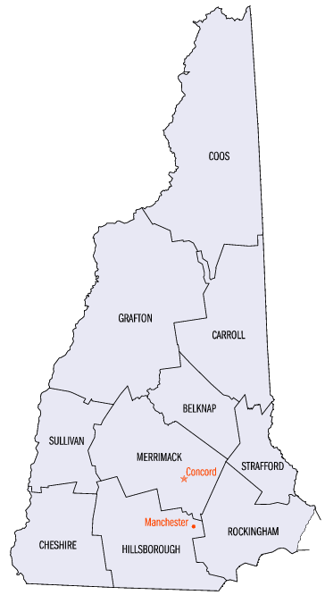 NH County Map